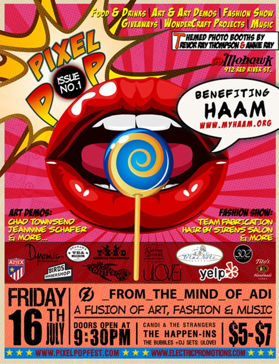 Pixel Pop art and fashion show