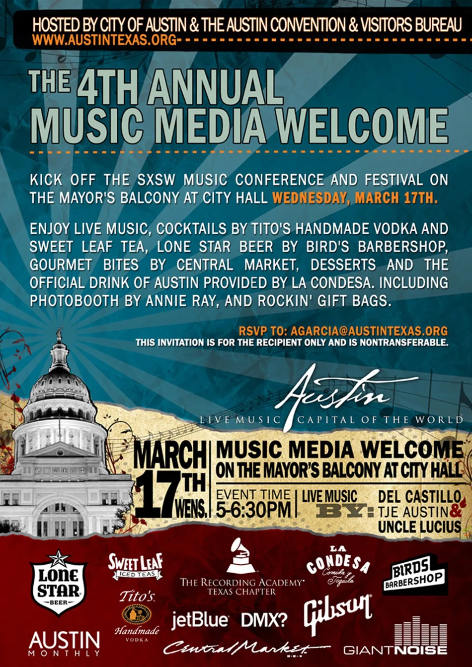 Austin Music Media Welcome at City Hall