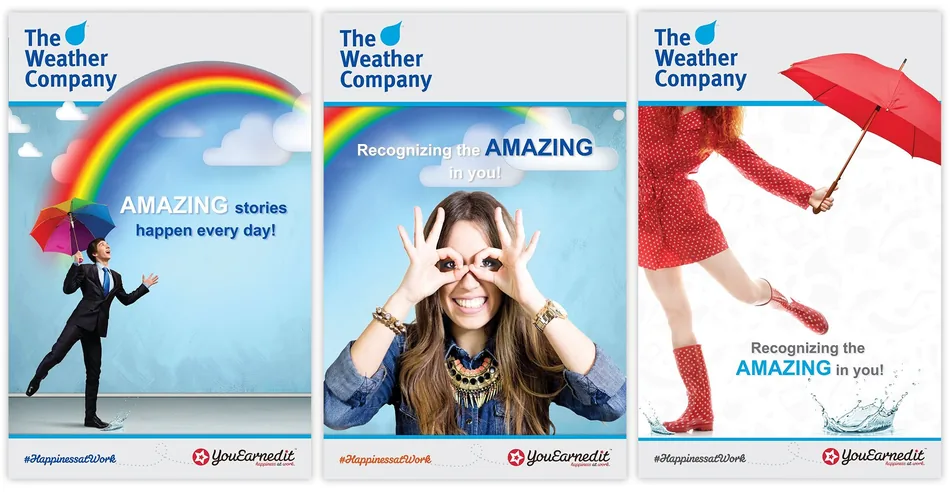 YouEarnedIt customer launch posters: The Weather Company