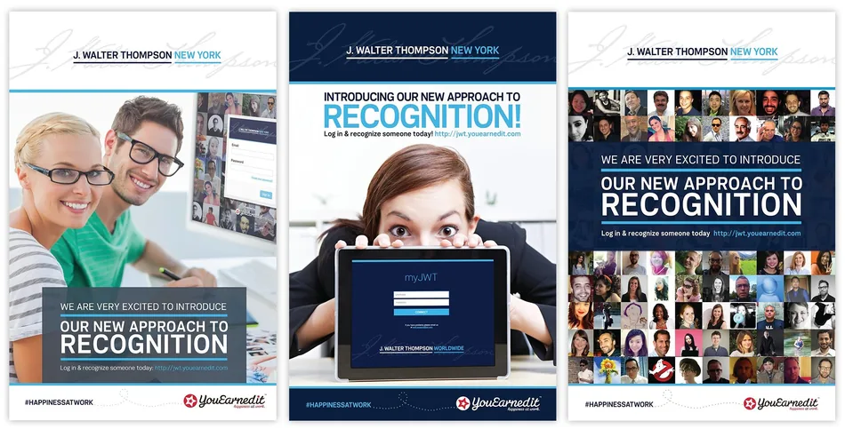 YouEarnedIt customer launch posters: J. Walter Thompson