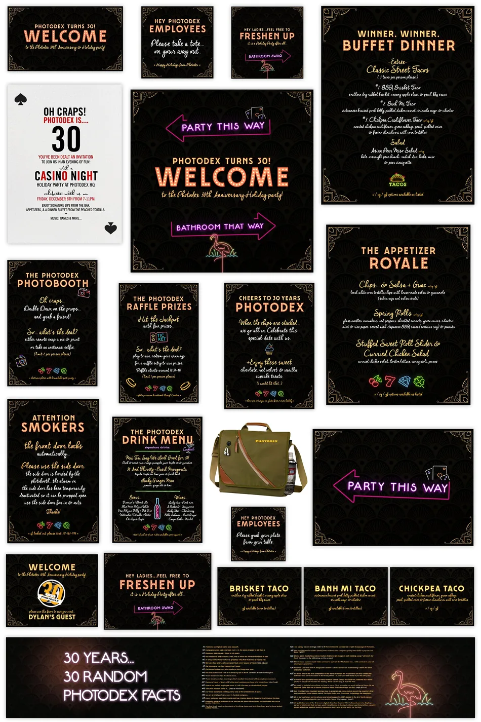 Photodex event collateral: 30 years, 30 random facts