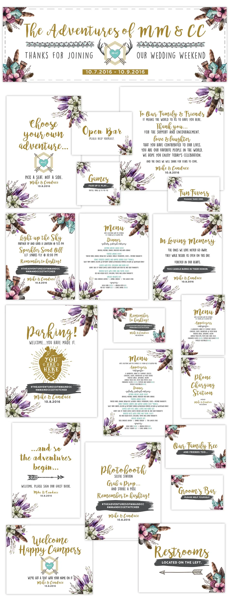 Wedding stationery suite