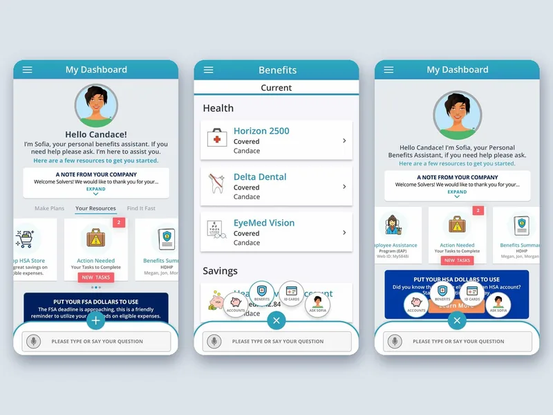 MyChoice Mobile app on a phone
