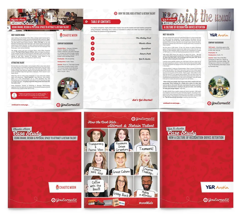 Customer case studies and sales collateral